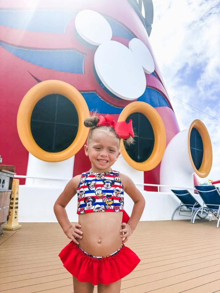 STRIPE CRUISE / BOW SWIM SUIT