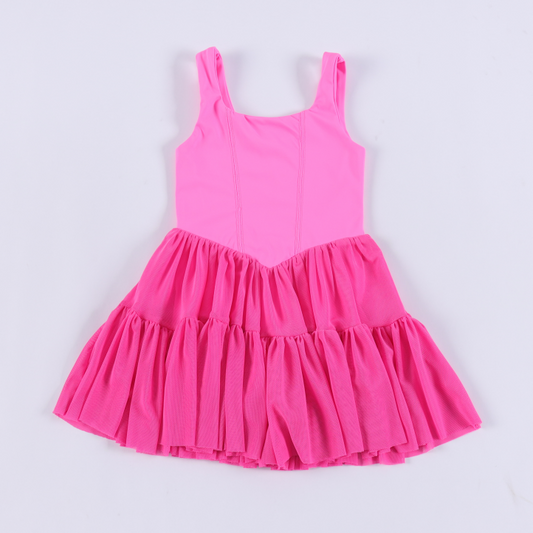 PINK TULLE ATHLETIC DRESS