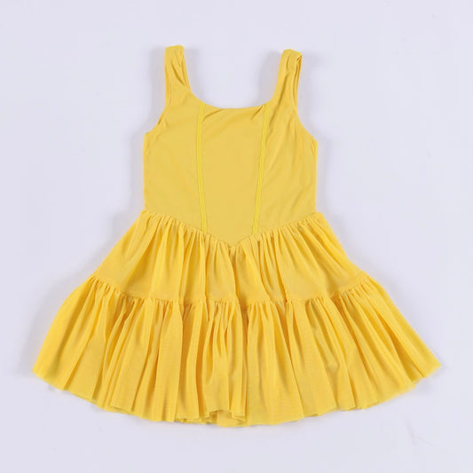 YELLOW TULLE ATHLETIC DRESS